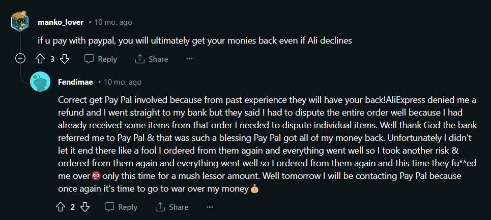 aliexpress Pago PayPal