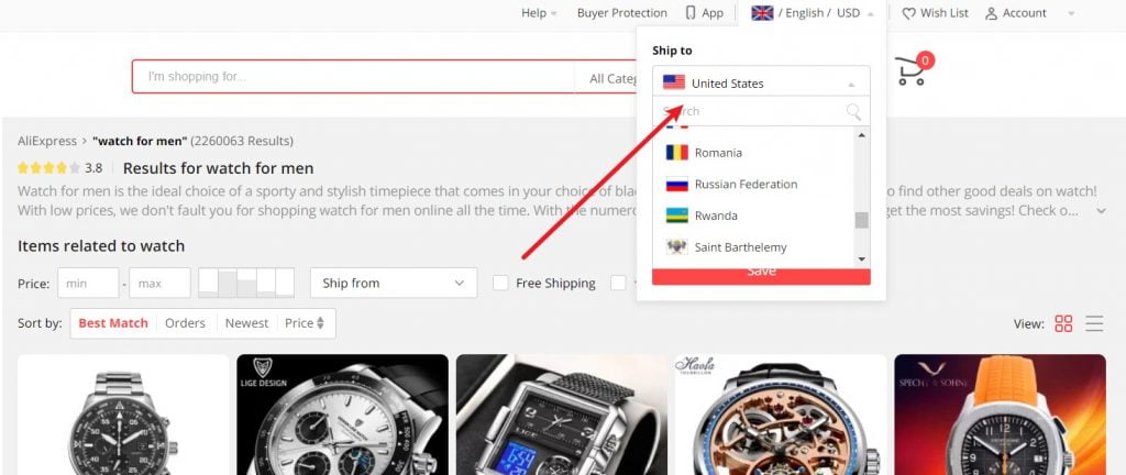 aliexpress US supplier