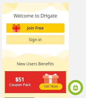 cupón dhgate