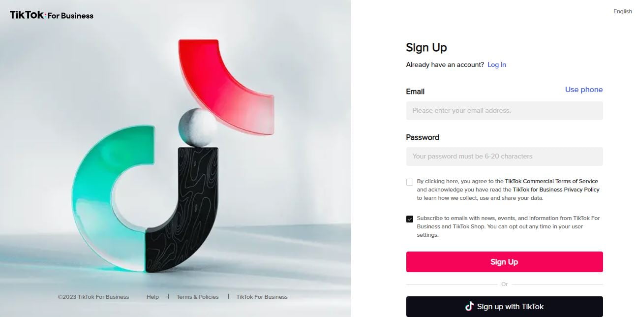 cuenta tiktok business