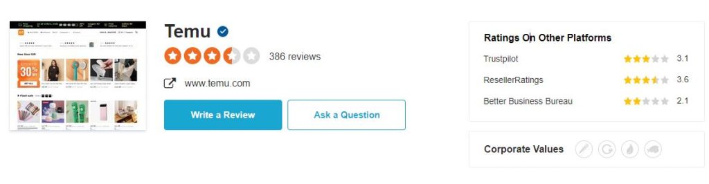 temu reviews