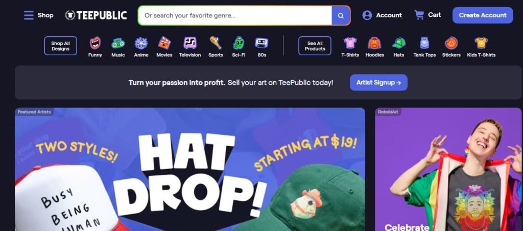 redbubble vs teepublic