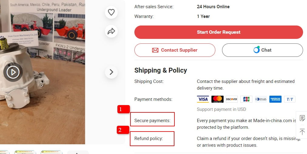 protezione dell'acquirente made in china