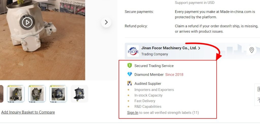 fornitori verificati made in china