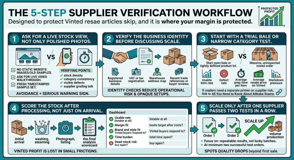 Flusso di lavoro di verifica del fornitore in 5 fasi Flusso di lavoro di verifica del fornitore in 5 fasi