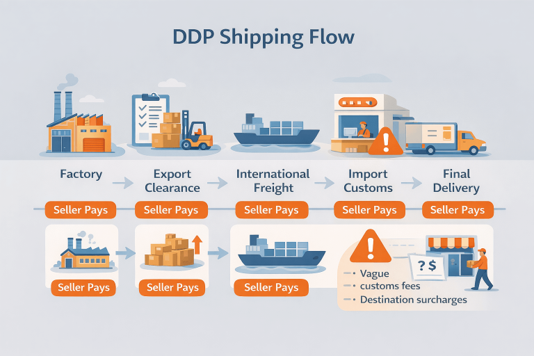 flusso di spedizione DDP