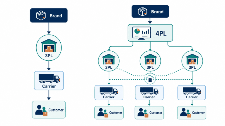 3PL vs 4PL: What is the difference and which model fits your business? 3pl vs 4pl responsibility map
