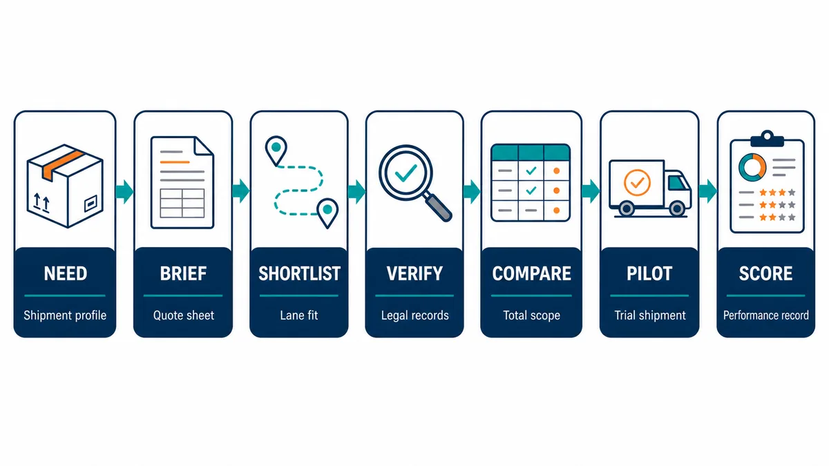 How to Choose China Freight Forwarder for Small and Mid-Size Orders Seven-step process for choosing a China freight forwarder