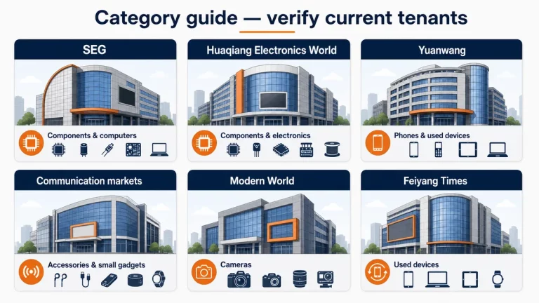 Guía de categorías del mercado de electrónica de Huaqiangbei