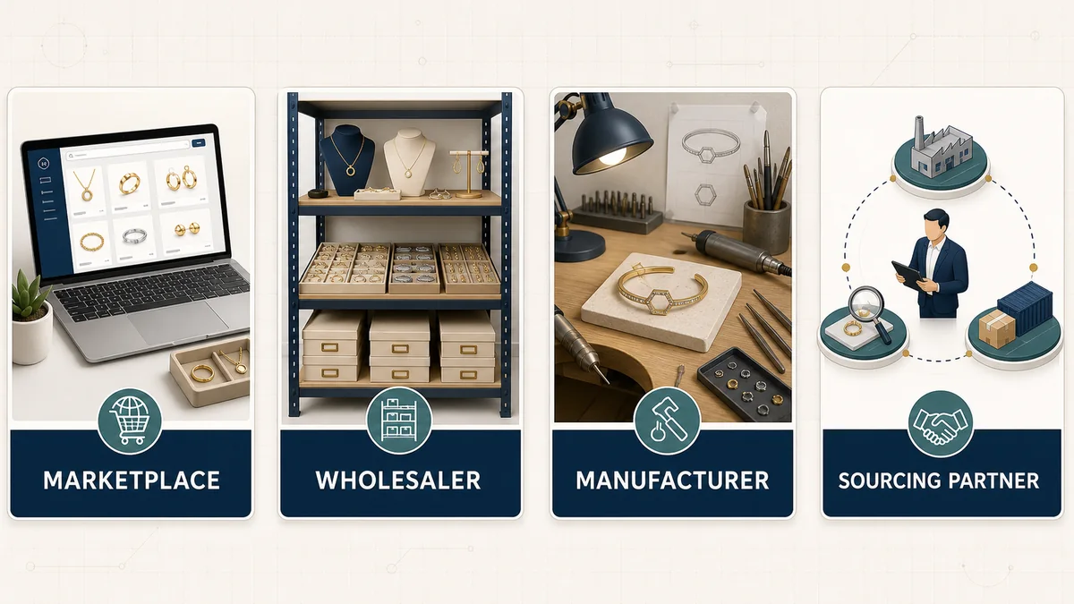 Wholesale Jewelry from China: How to Find Suppliers, Check Quality, and Buy Safely Marketplace, wholesaler, manufacturer, and sourcing partner options for China jewelry sourcing