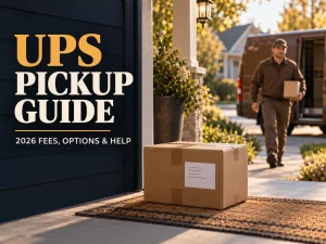 UPS-Abholleitfaden für Terminplanung, Gebühren ab 2026 und Abholhilfe